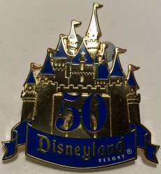 VIP/Media - Disneyland 50th Anniversary Gold Castle Pin