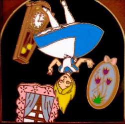 Hinged Keyhole Characters Series - Alice in Rabbit Hole - WDW