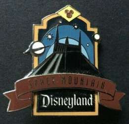 Disneyland the Original - Shield w/ Red Banner - Space Mountain - DLR