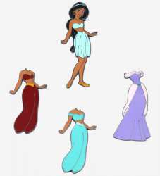 56736 - Loungefly - Magnetic Princess Paper Doll - Jasmine Set - Loungefly alternate image
