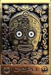 56782 - Hot Topic - Star Wars Sugar Skull Tarot Card Blind Box - C-3PO - Disney Licensed alternate image