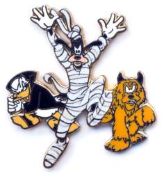 Mummy Goofy, Vampire Donald and Werewolf Pluto