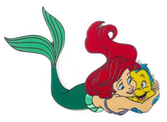 Ariel Hugging Flounder