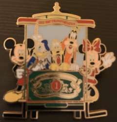 38803 - Main Street USA Transportation - Mickey, Minnie, Donald, Pluto and Goofy one way transportation trolley - Walt Disney World alternate image