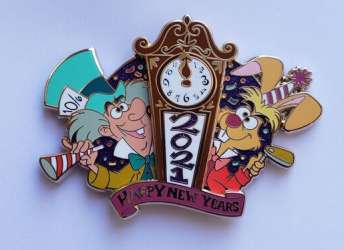 38743 - New Year's Eve/Day - Happy New Year 2021 - Mad Hatter and March Hare - Disney Studio Store Hollywood / Soda Fountain alternate image