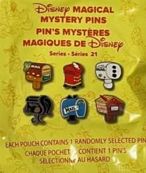 Disney Magical Mystery Pins Series 21 - Character Mailboxes - Unopened Pouch - MLT