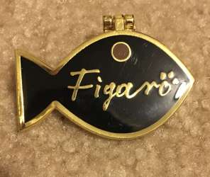 62485 - BoxLunch Exclusive - Disney Pets Hinged Name Tag Mystery Collection - Figaro Fish Tag - Loungefly alternate image