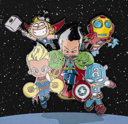 39687 - Loungefly - Collector Box - Thor, Doctor Strange, Iron Man, Captain Marvel, and Captain America - Loungefly alternate image