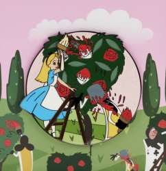 58016 - Loungefly - Collector Box - Alice in Wonderland Painting the Roses Red - Loungefly alternate image