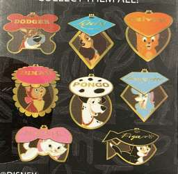 58027 - BoxLunch Exclusive - Disney Pets Hinged Name Tag Mystery Collection - Lady Diamond Tag - Loungefly alternate image