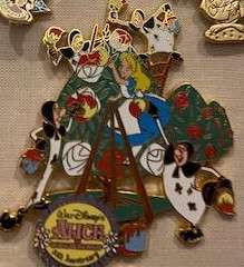 39613 - Alice in Wonderland 50th Anniversary Pin - Alice and Soldiers - Disney Auctions alternate image