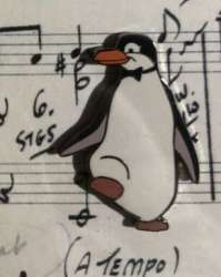 Dancing Penguin Waiter #2 ONLY