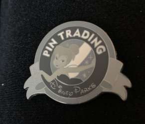 39632 - Keep On Pin Trading Disney Parks Logo Mystery Collection - Tinker Bell (Black and White) alternate image