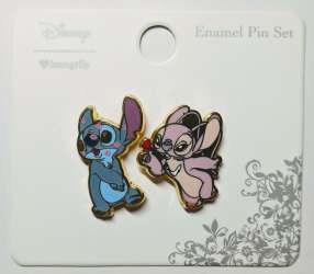 39606 - BoxLunch - Lilo & Stitch - Stitch and Angel Hearts and Kisses - Loungefly alternate image