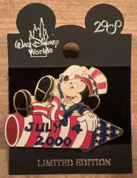 Uncle Sam Mickey Mouse on Rocket Firework