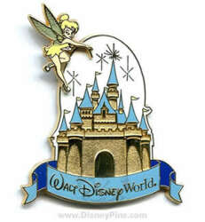 'Cinderella Castle - Tinker Bell with Gold Castle slider - WDW'