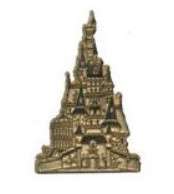 36916 - Lanyard Pin Series 2002 - Home Sweet Home - Beast's Castle in Gold - Walt Disney World alternate image