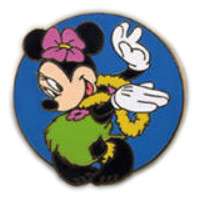 Lanyard Pin Series 2002 - Minnie Mouse Hula Dancing Hawaii - WDW