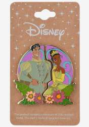 58526 - BoxLunch - Valentine’s Day Couples Pin Sets 2023 - Tiana & Naveen Floral Pin Set - Full Set - Disney Licensed alternate image