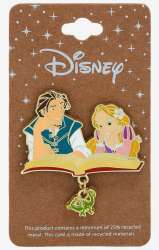 58549 - BoxLunch - Disney - Rapunzel & Flynn Storybook Dangle - Disney Licensed alternate image