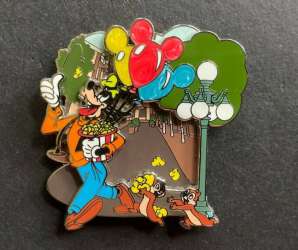48896 - Disney Parks Adventure Collection - Main Street U.S.A. Connected Series - Goofy, Chip, and Dale with Balloons and Popcorn - Disney Store US alternate image