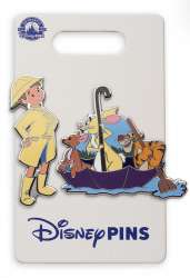 Winnie the Pooh - Christopher Robin &amp; Friends Rainy Day Pin Set - Christopher Robin ONLY - MLT