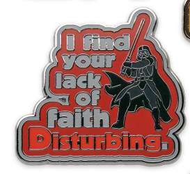 Star Wars Quotes Mystery Pin Set - Darth Vader - I find your lack of faith disturbing - MLT