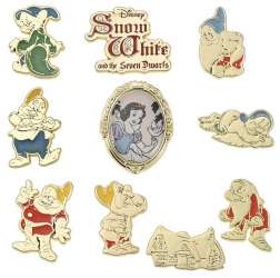 Snow White and the Seven Dwarfs - Lovely Little Songbird Goldtone Boxed Set - Full Set - DSJ