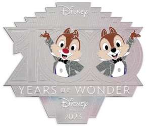 Disney100 Platinum Celebration - Disney Visa Rewards 2023 - 100 Years of Wonder -- Chip ‘n Dale - MLT