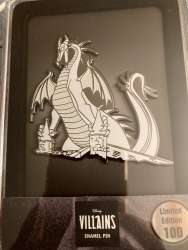 58894 - Pink A La Mode (PALM) - Villains Figural - Maleficent Dragon (White Out) - Disney Licensed alternate image