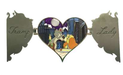 'Artland - The Kiss Collection - Lady and the Tramp Heart (Gold) - ART'