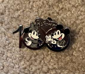 59035 - WDTC/Costco/AAA Series: Disney100, 2023 - Mickey and Minnie in Disney100 Logo - Disney Licensed alternate image