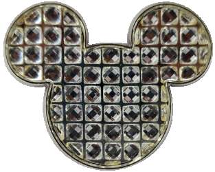 'Clear Jeweled Mickey Icon - MLT'