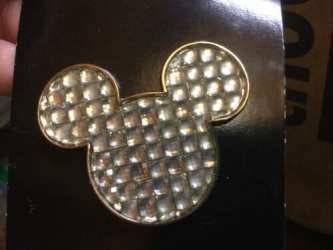 Clear Jeweled Mickey Icon - MLT