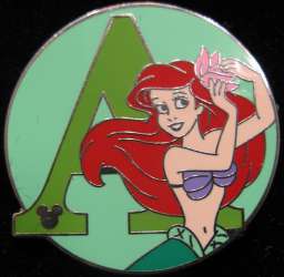 2009 Hidden Mickey - Alphabet - A for Ariel - WDW