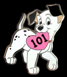 Dalmatian Puppy with Heart