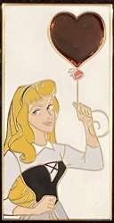 59178 - Valentine's Day - Stained Glass Heart Balloons Collection - Briar Rose - Disney Studio Store Hollywood / Soda Fountain alternate image