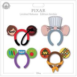 59282 - Pixar Character Ear Headbands - Remy, Mrs. Incredible, Buzz Lightyear, Russell alternate image