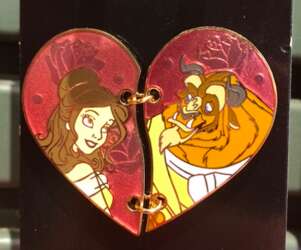 Stitched Heart -  Belle and Beast - Beauty & the Beast