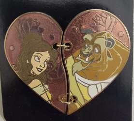 59296 - Connected Hearts - Stitched Heart -  Belle and Beast - Beauty & the Beast alternate image