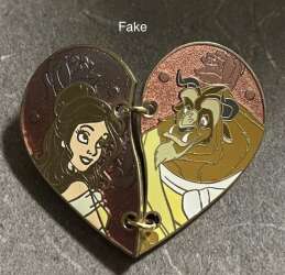 59296 - Connected Hearts - Stitched Heart -  Belle and Beast - Beauty & the Beast alternate image