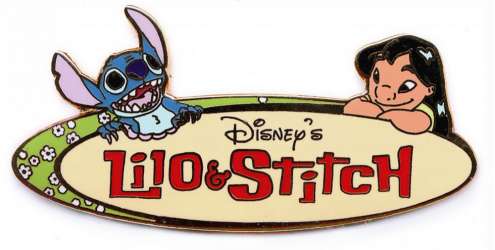 59381 - Lilo & Stitch - “Series” Surfboard Logo (P.I.N.S.) - Disney Auctions alternate image