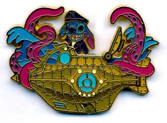 40813 - The Museum of Pin-tiquities - Disney Pin Celebration 2009 - Stitch in the Nautilus - Walt Disney World alternate image