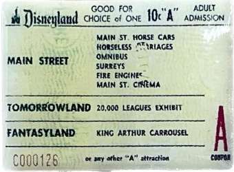 'Passholder Exclusive - Disneyland Ticket Book Pin Set - A Ticket ONLY - DLR'