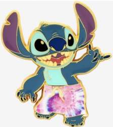 44125 - BoxLunch - Tie-Dye - Stitch in Tie-Dye Shorts - Loungefly alternate image