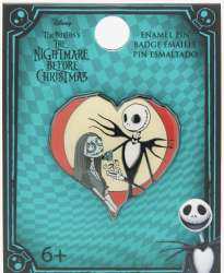 59694 - Hot Topic - Disney - Jack & Sally Heart - Loungefly alternate image