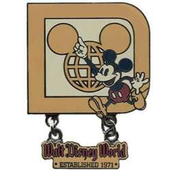 'Walt Disney World - Mickey with Ear Globe D - Established 1971 - WDW'