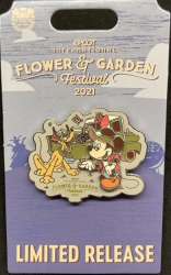 41822 - EPCOT International Flower & Garden Festival 2021 - Logo Pin - Mickey and Pluto - Walt Disney World alternate image