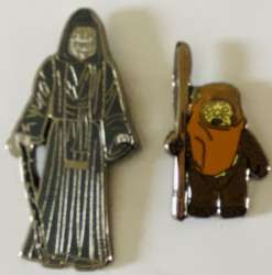 41919 - Numskull Designs - Star Wars - Wicket and Emperor (1.36) - Disney Licensed alternate image