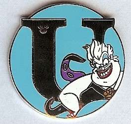 2009 Hidden Mickey - Alphabet - U for Ursula - WDW